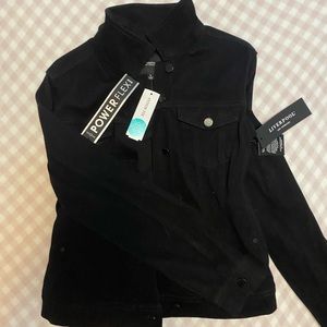 Liverpool black jean jacket.